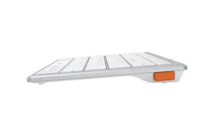 A4tech Fstyler FBX51C Dual Mode Bluetooth / 2.4G Wireless Compact Rechargeable Keyboard | White