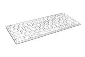 A4tech Fstyler FBX51C Dual Mode Bluetooth / 2.4G Wireless Compact Rechargeable Keyboard | White