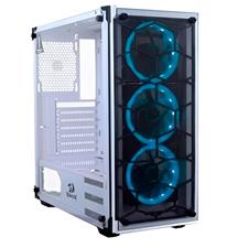Redragon GC-606 Wheel Jack White Gaming PC Case With 3 RGB Fan