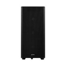 XPG VALOR MESH MT Black Mid Tower Gaming Chassis, Tempered Glass ATX PC Case with 4 Pre-Installed Fans