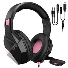 Mpow EG10 Gaming Headphone with Microphone (Black & Red)