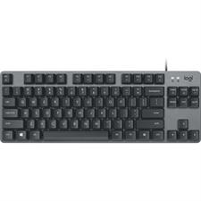 Logitech K835 TKL Mechanical Corded Aluminium Keyboard | Graphite, Textured Gray TTC Blue, MX Mechanical