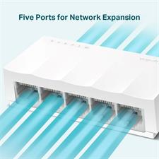 TP-Link LS1005 5-Port 10/100Mbps Desktop Switch - Ver 1.0