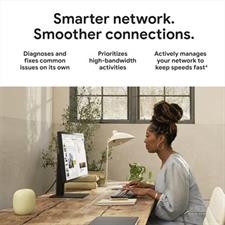 Google Nest WiFi Pro Wi-Fi 6E Reliable Home Wi-Fi System with Fast Speed and Whole Home Coverage Mesh Router. 2 Pack, Snow
