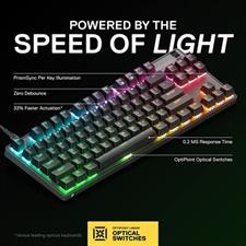 SteelSeries Apex 9 TKL Next Gen Optical Gaming Keyboard - OptiPoint Optical Switches - US English.