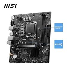 MSI PRO B760M-E DDR5 Intel LGA1700 microATX Motherboard - PCIe 4.0, M.2 Gen4, 12th/13th/14th Gen Ready
