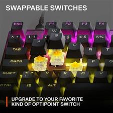 SteelSeries Apex 9 TKL Next Gen Optical Gaming Keyboard - OptiPoint Optical Switches - US English.