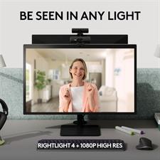 Logitech BRIO 505 1080p HDR Webcam - Made for Business, AI-Powered RightLight, Dual Noise-Reducing Mics