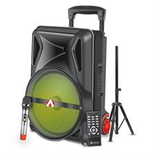Audionic Mehfil MH-40S Portable Bluetooth Speaker – Rechargeable Karaoke Speaker with Wireless Mic, USB, FM Radio & Deep Bass Sound
