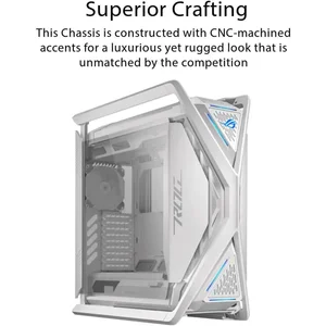 ASUS ROG Hyperion GR701 EATX Full-Tower PC Case White with Dual 420mm Radiator Support