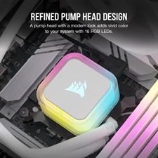 CORSAIR iCUE H100i RGB ELITE Liquid CPU Cooler - White