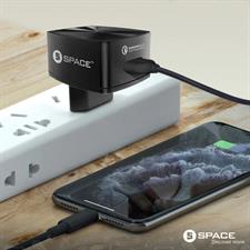 Space Quick Charge 3.0 18W Wall Charger (w Micro USB Cable)