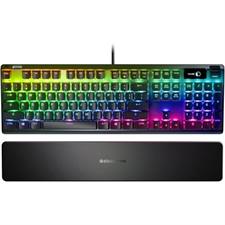 SteelSeries Apex Pro Mechanical Gaming Keyboard - Omnipoint 2.0 Adjustable Switches - US English - OLED Smart Display