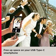 SanDisk Ultra Dual Drive Luxe 128GB USB 3.1 Type-C OTG Flash Drive – Premium Metal Dual USB-C & USB-A High-Speed Pen Drive