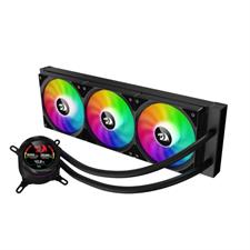 Redragon CCW-1017 360mm ARGB Liquid CPU Cooler Triple Fan AIO Cooler Digital Temperature Display 120mm PWM Fans Intel AMD Gaming PC Water Cooling