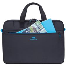 RIVACASE 8037 Regent Collection Laptop Bag 15.6" - Black Durable Everyday Bag