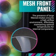 Cooler Master HAF 500 Mid-Tower Case Dual 200mm ARGB Fans Black
