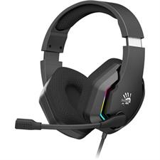 Bloody G260P Stereo Surround Sound Gaming Headset Black – 50mm Drivers, RGB Backlit, Noise Cancelling Microphone, 3.5mm Wired Gaming Headphones for PC & Console