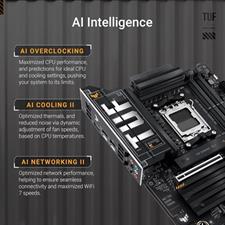 ASUS TUF Gaming X870-PLUS WiFi AMD AM5 X870 ATX Motherboard – DDR5, PCIe 5.0, 4x M.2, WiFi 7, 2.5Gb LAN, USB4 40Gbps