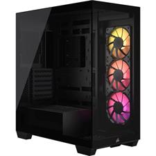 CORSAIR 3500X ARGB Mid-Tower PC Case - BLACK
