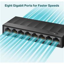 TP-Link LS1008G 8-Port 10/100/1000Mbps Desktop Unmanaged Switch Gigabit | Ver 3.0