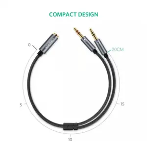 UGREEN 20899 3.5mm Female to 2 Male Audio Splitter Cable