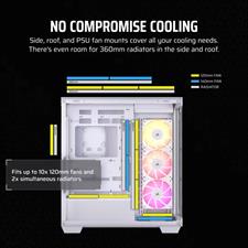 CORSAIR 3500X ARGB Mid-Tower PC Case - White