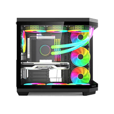EASE EC124B Pro ARGB Mid-Tower ATX Gaming Case Black