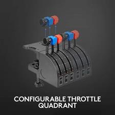 Logitech Flight Yoke System Professional Simulation Yoke and Throttle Quadrant