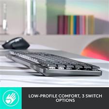 Logitech MX MECHANICAL Wireless Illuminated Performance Keyboard - Graphite US International - Click.