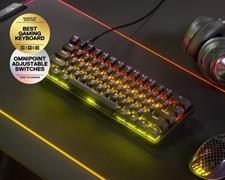 SteelSeries Apex Pro Mini Tournament-Ready Gaming Keyboard in 60% Form Factor - OmniPoint 2.0 Adjustable Switches - US English