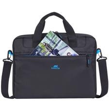 RIVACASE 8027 Regent Collection Laptop Bag 14" - Black Multifunctional Bag