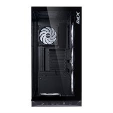 XPG INVADER X BTF MT Black Panoramic Mid Tower Gaming PC Case, Tempered Glass ATX Chassis with BTF Motherboard Support