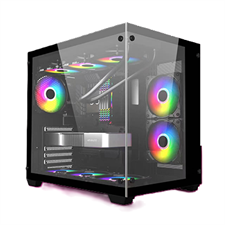 EASE EC124B ARGB Mid-Tower ATX Gaming Case Black