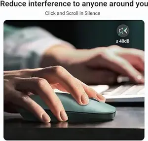 UGREEN 90374 Wireless Mouse (Green) Ultra Slim 2.4G Optical Cordless