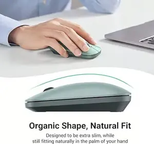 UGREEN 90374 Wireless Mouse (Green) Ultra Slim 2.4G Optical Cordless