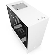 NZXT H510 Compact Mid-Tower ATX Case with Tempered Glass Matte White