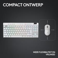 Logitech PRO X TKL LIGHTSPEED Gaming Keyboard | White US International Tactile
