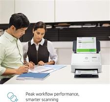 HP ScanJet Enterprise Flow 5000 s5 High-Speed Duplex Sheet-Feed Document Scanner with 80-Sheet ADF & OCR (6FW09A)