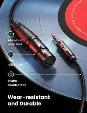 Ugreen 20244 3.5mm Three-pole Male to XLR Female Audio Cable – 2m