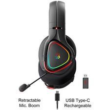 Bloody MR710 RGB Wireless Gaming Headset Black Bluetooth 5.3 2.4GHz Triple Mode Gaming Headphones