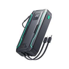 Joyroom JR-L018 22.5W 20000mAh Power Bank With Built in 2 in 1 Cables With SOS Light - Black