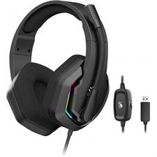 Bloody G260 Virtual 7.1 Surround Sound USB Gaming Headset Black – 50mm Drivers, RGB Flow Backlight, Noise Cancelling Mic, In-Line Control Gaming Headphones