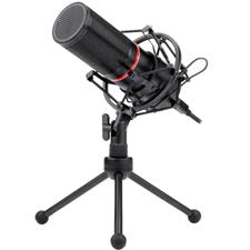 Redragon BLAZAR GM300 USB Cardioid Streaming Gaming Microphone Full Metal Condenser Mic with Tripod
