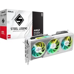 ASRock Steel Legend Radeon RX 9070 XT 16GB Graphics Card - 4K RDNA 4 Gaming GPU