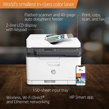 HP Color Laser MFP 179fnw Wireless All-in-One Color Laser Printer 4ZB97A – Print Scan Copy Fax WiFi Network Printer