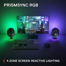 SteelSeries Arena 7 Illuminated 2.1 Gaming Speakers - 61542 | UK Plug - USB, Bluetooth