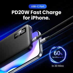 UGREEN PB311 20000mAh 20W Fast Charging Power Bank White | USB-C PD Portable Battery Pack with Dual Output for iPhone, Samsung & Tablets