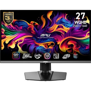 MSI MPG 271QRX QD-OLED 27" WQHD Gaming Monitor - 360Hz 0.03ms HDR True Black 400 HDMI 2.1