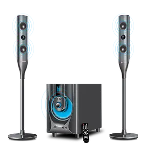 Audionic Reborn RB-95 LED TV Home Theater Speaker – 2.1 Channel Bluetooth Multimedia Sound System with Deep Bass Woofer, USB, FM Radio & Remote Control